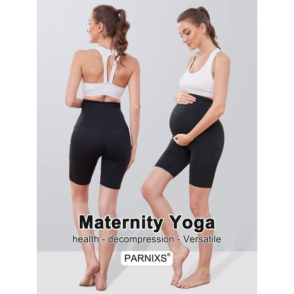 Summer Sweatpants, High Waist Maternity Yoga Pants Shorts, Stretchy Comfortable and Breathable,, High Waisted Cycling Pants, XL