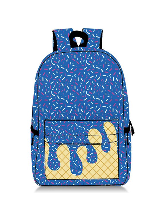 Summer Sweetheart Ice Cream Backpack, large-capacity waterproof travel backpack, adjustable, cute and playful commuting travel backpack
