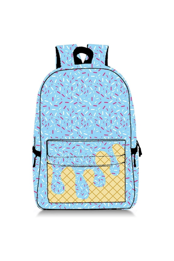 Ice Cream Backpack, large-capacity waterproof travel backpack, adjustable, cute and playful commuting travel backpack