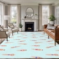 thumbnail image 1 of Summer Swimmers Area Rug 5x7 Washable Rug Non Slip Cartoon Swimming Girls Boys Sports Large Area Rug Soft Stainresistant Indoor Floor Carpet for Living Room Bedroom Home Office Dining Room Nursery, 1 of 7