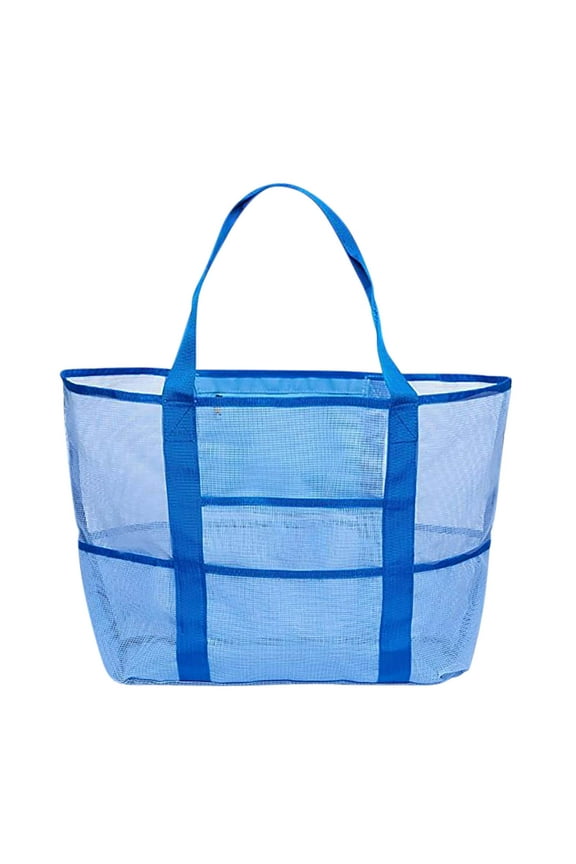 Summer Swimming Beach Bag Swimsuit Mesh Storage Bag Large Capacity Mesh Travel Sports Handbag Outdoor Travel Beach Essentials