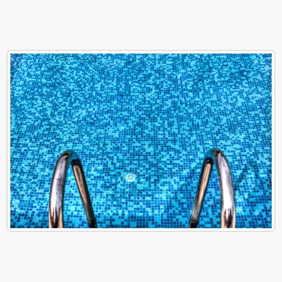Summer Swimming Pool Vacation Leisure Recreation Water Sticker