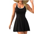 thumbnail image 1 of Summer Swimsuits for Women 2026,Women One Piece Swimsuit Slimming Full Coverage Swimdress Color Block Bathing Suit Floral Skirted Swimsuit, 1 of 8