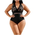 thumbnail image 1 of Summer Swimsuits for Women 2026,Women Plus Size One Piece Swimsuits V Neck Bathing Suit Hollowed Out Swimwear, 1 of 4