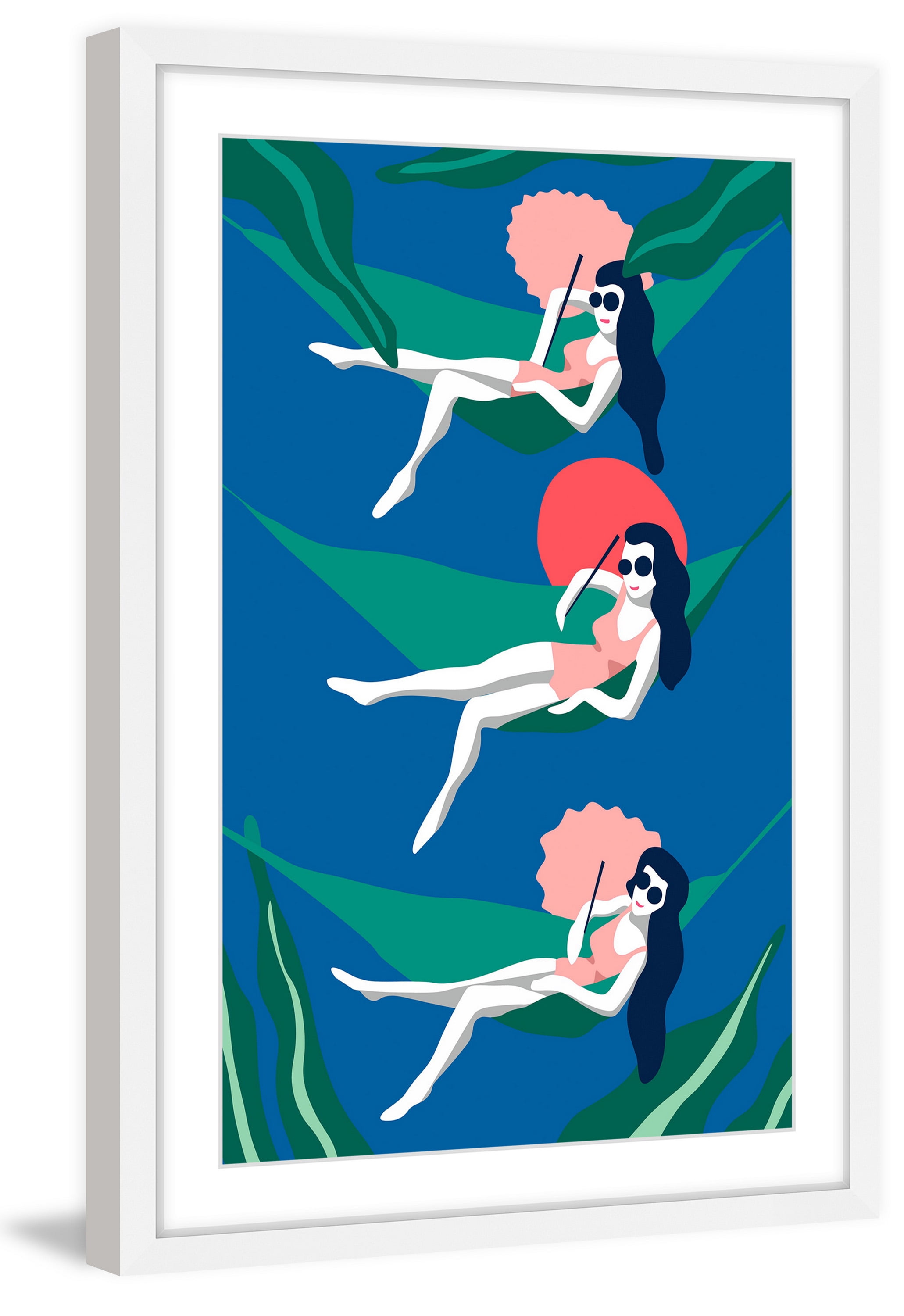 Summer Swing Framed Painting Print