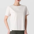 thumbnail image 1 of Summer T Shirts For Women Fashion Casual Solid Round-Neck Hooded Short Sleeve Comfort Colors T Shirt Tee Blouse - Gray∣L, 1 of 5