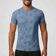 thumbnail image 1 of Summer T Shirts for Men Crewneck Quickly Dry Athletic Running Gym Workout Short Sleeve Shirts Mens Printed Round Neck Lightweight Breathable Moisture Wicking Outdoor Hiking Tee Tops, 1 of 7