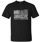 BORYLIN Summer T-Shirts Unisex Black NASCAR American Fan Short Sleeve T-Shirt