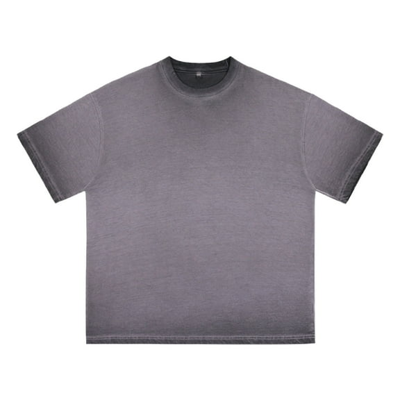 Summer T Shirts for Men Short Sleeve Crewneck Tees Tops Mens Trendy Gradient Printed Pullover Breathable Going-Out Streetwear Tshirts Shirt