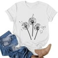 thumbnail image 1 of BLVB Summer T Shirts for Women Crewneck Printed Tee Casual Short Sleeve Tshirts Tops for Women Blouses Pullover, 1 of 4