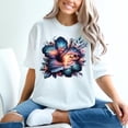 thumbnail image 1 of Summer T-shirt, Beach T-shirt, tropical Palm Trees Shirt,Hibiscus Flowers Shirt, Beach Sunset TH060601, 1 of 5