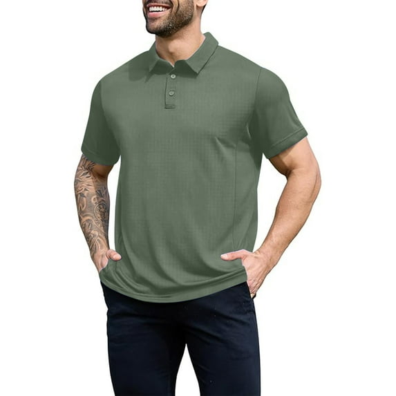 Summer T-shirts for Men Solid Tops Cotton Mens Tops Lightweight Moisture Wicking Shirt with Crew Neck Short Sleeves Base Everyday Wear Summer Beach Fashion Daily Essentials