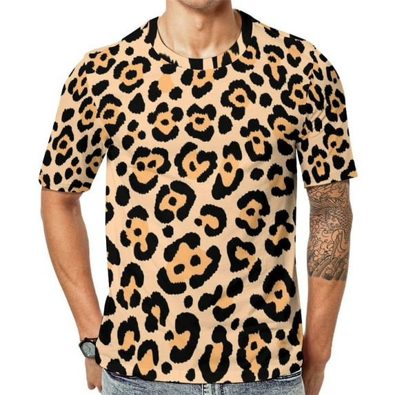 Summer TShirt Retro Leopard TShirts Jungle Animal Print Aesthetic Harajuku Tee Shirt For Men ShortSleeved Plus Size Tops