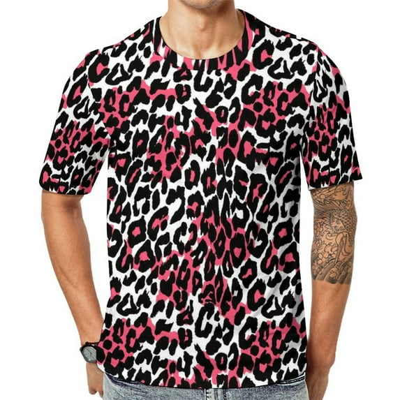 Summer TShirt Retro Leopard TShirts Jungle Animal Print Aesthetic Harajuku Tee Shirt For Men ShortSleeved Plus Size Tops