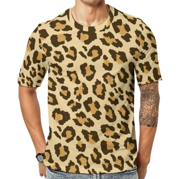 Summer TShirt Retro Leopard TShirts Jungle Animal Print Aesthetic Harajuku Tee Shirt For Men ShortSleeved Plus Size Tops