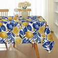 thumbnail image 1 of Summer Tablecloth 60" x 84" Rectangle, Lemon Leaves Table Cloths Spill-Proof Stain Resistant Wrinkle Free Table Cover for Dining, Party, Picnic, 1 of 7