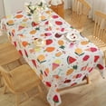 thumbnail image 1 of Summer Tablecloth Rectangle 60 X 120 Inch, Lemon Ice Cream Watermelon Pineapple Strawberry Print Table Cloth, Waterproof Polyester Table Cover for Dining, Party, Patio, Outdoor, 1 of 6
