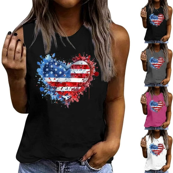 Summer Tank Top for Women Women Crew Neck Sleeveless Lace Trim Tank Tops Dressy Casual Summer Blouse Tops