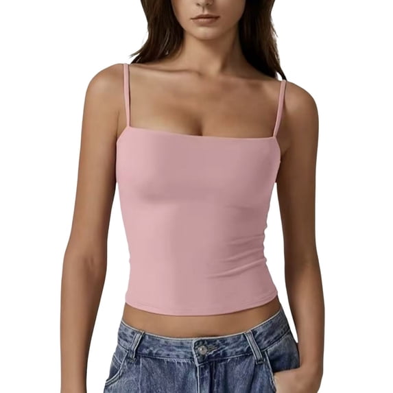 Summer Tank Tops For Women Sexy Skinny Color Adjustable Camisole Womens Tank Tops