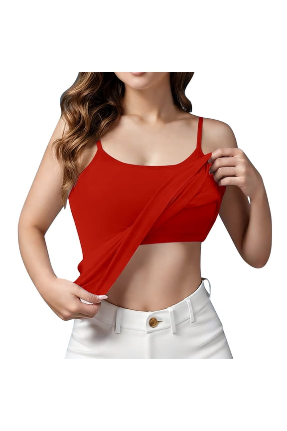 Summer Tank Tops For Women Sleeveless With In Bra Wire Free Padded Camisole Womens Tank Tops
