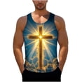 thumbnail image 1 of Summer Tank Tops for Men 2026 Christian Jesus Tank Tops God Religious Faith Bible Verse Shirts Muscle Cross Graphic Tees L, 1 of 6