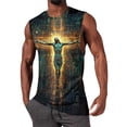 thumbnail image 1 of Summer Tank Tops for Men 2026 Cross Graphic Muscle Sleeveless Tank Tops Cut Off T Shirts Workout Gym Tee Shirts M, 1 of 4