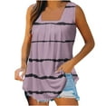 thumbnail image 1 of Summer Tank Tops for Women Square Neck Workout Tank Tops Ladies Casual Sleeveless Boho Beach Vests Shirts Blouse, 1 of 5