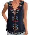 thumbnail image 1 of Summer Tank Tops for Women 2026 Boho Tank Tops Sleeveless V Neck Graphic Shirts Lounge Beach Sleep Vacation Clothes, 1 of 5