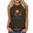 thumbnail image 1 of Summer Tank Tops for Women Casual Crewneck Sleeveless Shirts Pickleball Graphic Tees Loose Fit T Shirt Casual Blouse, 1 of 4