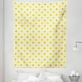 thumbnail image 1 of Summer Tapestry, Geometric Sun Motif on a Background with Little Dots Seasonal Pattern, Fabric Wall Hanging Decor for Bedroom Living Room Dorm, 5 Sizes, Orange Yellow and Cream, by Ambesonne, 1 of 1