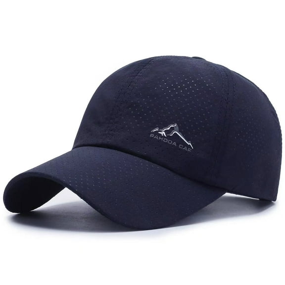 Summer Taslon Quick-Dry Perforated Sun Hat Baseball Cap Duckbill Cap Spring Summer Quick-Dry Fabric