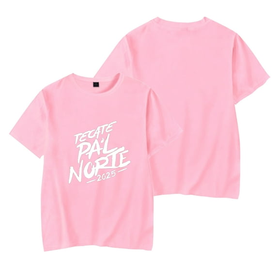 Summer Tecate Pa'l Norte 2025 Festival Short Sleeve Tops Men's and Women's Peplum Round Neck T-Shirt