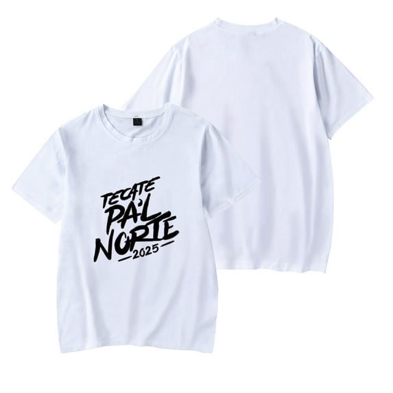 Summer Tecate Pa'l Norte 2025 Festival Short Sleeve Tops Men's and Women's Peplum Round Neck T-Shirt