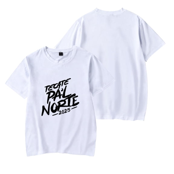 Summer Tecate Pa'l Norte 2025 Festival Short Sleeve Tops Men's and Women's Peplum Round Neck T-Shirt