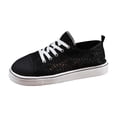 thumbnail image 1 of Summer Tennis Shoes for Women,Womens Casual Breathable Mesh Lace Canvas Shoes,White Sneakers with Embroidery Flower, 1 of 9