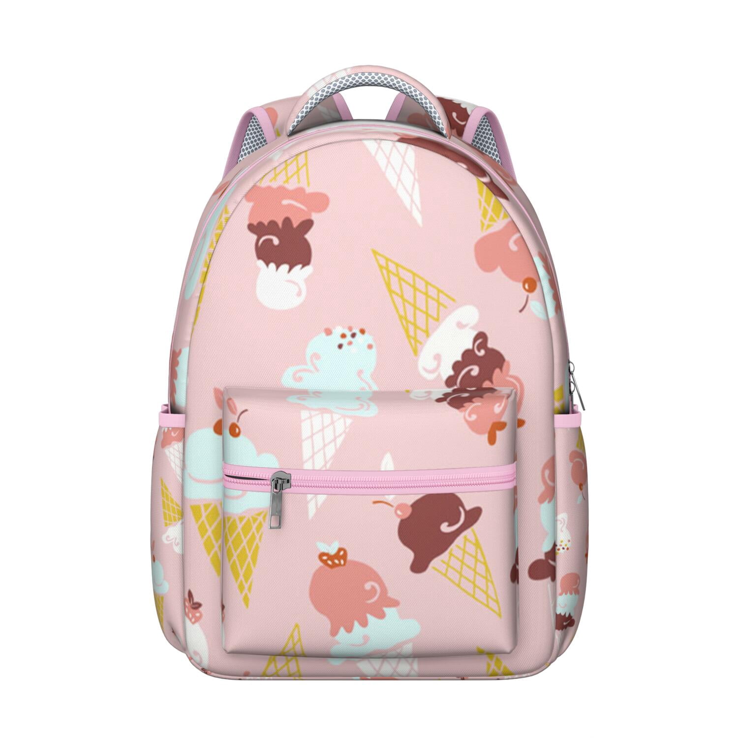 Summer-Themed Waterproof Daypack - Stylish & Lightweight Backpack with Spinal Support for College Students