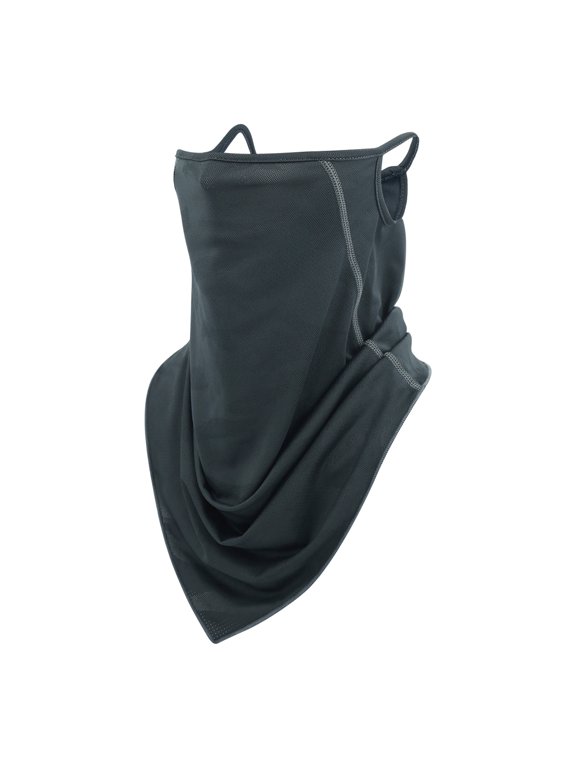 Summer Thin Cooling Face Mask Scarf Breathable Bandana Neck Gaiter with Ear Loops Sun UV Shield Neck Cover Reusable Washable