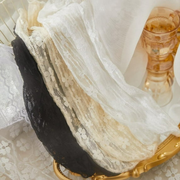 Summer Thin Fashion Socks, Mesh Lace Socks Women Ruffle, Mid-calf Socks= P0D9