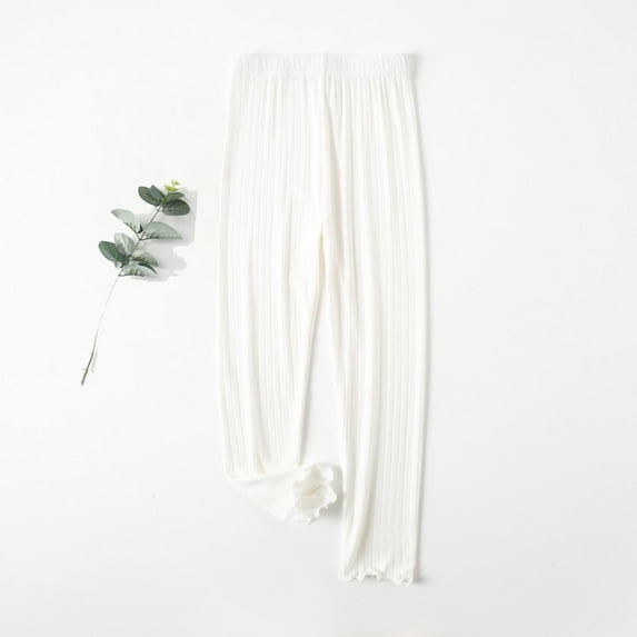 Summer Thin Girls' Solid Color Cropped Pants Casual Pants Children's Leggings Outerwear Pants Pants for Teen Girls Ropa Para Niñas De 12 Años