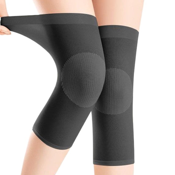 Summer Thin Knee Support Brace for Sports, Gym, Running - Cotton + Polyester with High - Elastic Spandex, Breathable and Anti - Slip Design