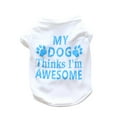 thumbnail image 1 of Summer Thin Short Sleeved Pet Large Medium and Small Dog Vest Clothes Pet Clothes for Medium Dogs Summer, 1 of 4