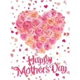 thumbnail image 1 of Happy Mother's Day Pink Red Rose Flower Double Sided House Flag Garden Banner 28" x 40", Best Mom Love Flowers Heart Mother Day Garden Flags for Anniversary Yard Outdoor Decoration, 1 of 7