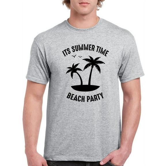 Summer Time Beach Party. Men T-Shirt, Male Small
