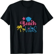 Summer Time Beach Vibes Seashell Vacation Apparel T-Shirt