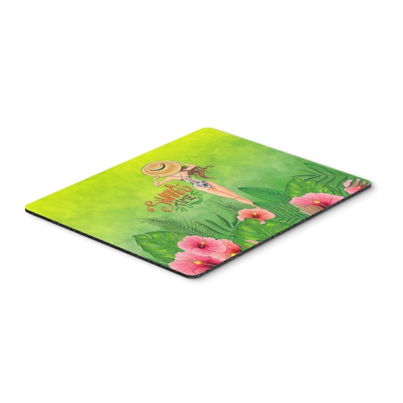 Summer Time Lady in Swimsuit Mouse Pad Hot Pad or Trivet