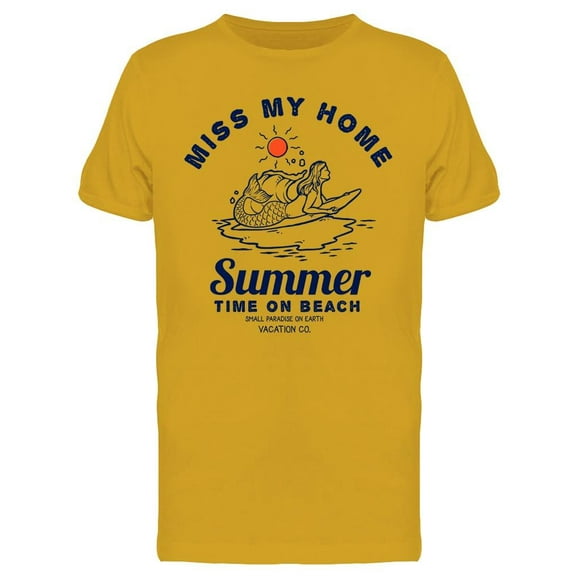 Summer Time On Beach T-Shirt Men -Image by Shutterstock, Male Small