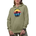 thumbnail image 1 of Summer Time Paradise Florida Beach, Sand Hooded Sweatshirt or Hoodie, Small, 1 of 5