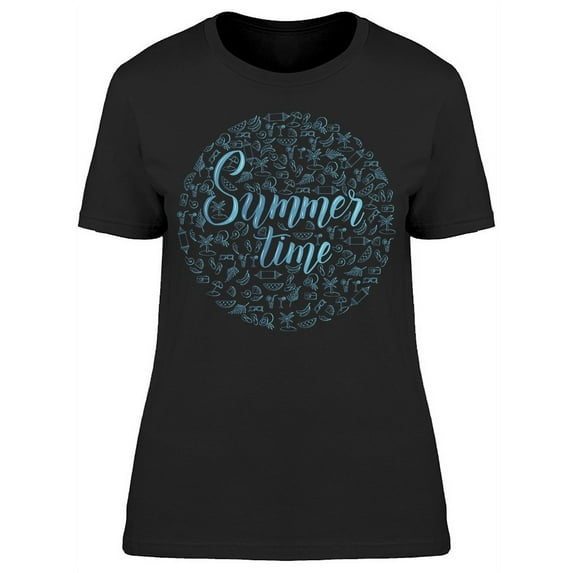Summer Time Vacation Graphic T-Shirt Women -Image by Shutterstock, Female 3X-Large