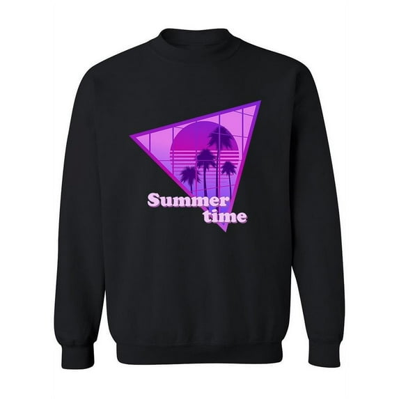 Summer Time Vaporwave Sweatshirt Women -Image by Shutterstock, Female 5X-Large