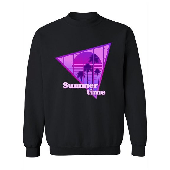 Summer Time Vaporwave Sweatshirt Women -Image by Shutterstock, Female XX-Large